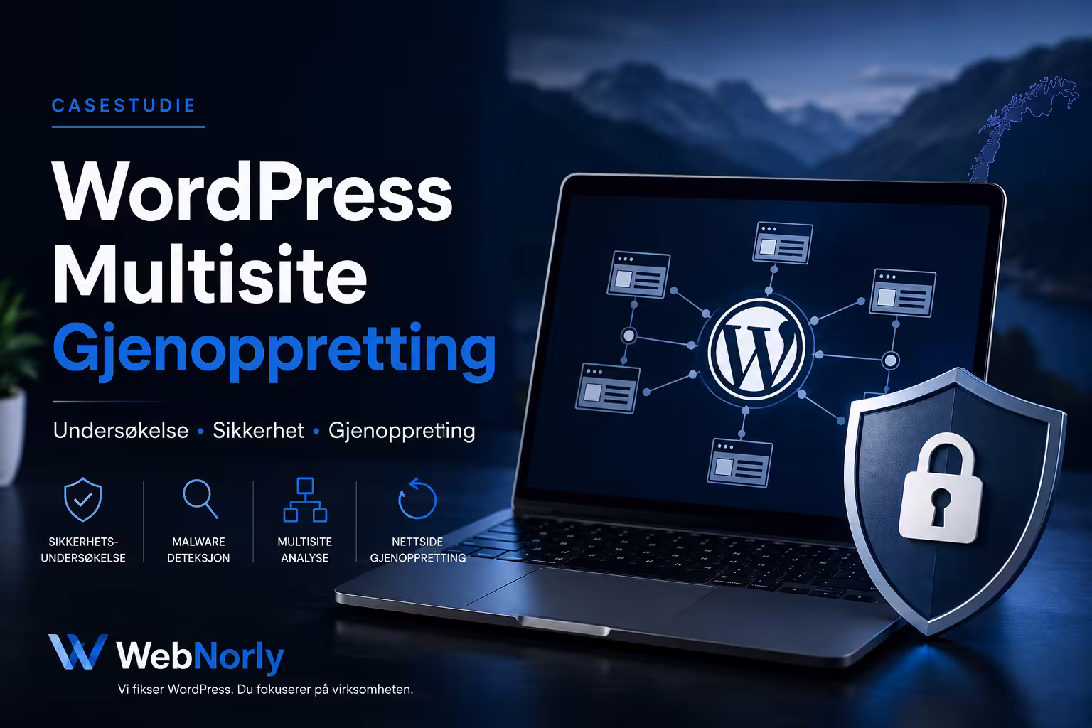 WordPress Multisite gjenoppretting med sikkerhetsundersøkelse, malwareanalyse og restaurering av flere nettsteder